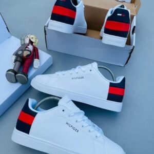Tommy Hilfiger Signature Stripe Leather Sneakers