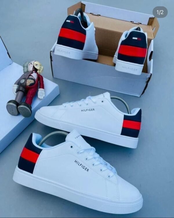 Tommy Hilfiger Signature Stripe Leather Sneakers