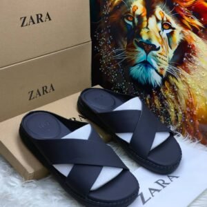 ZARA Black Slides