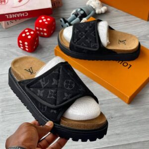 Louis Vuitton Monogram Platform Comfort Slides