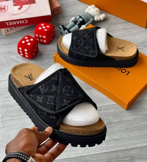 Louis Vuitton Monogram Platform Comfort Slides