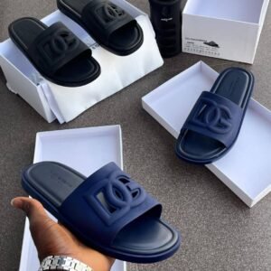Dolce & Gabbana Rubber DG Logo Cut-Out Pool Slides