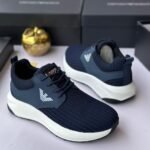 EA7 Emporio Armani Logo Print Panelled Sneakers
