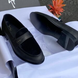 Mr. Hare Black Suede and Leather Loafers