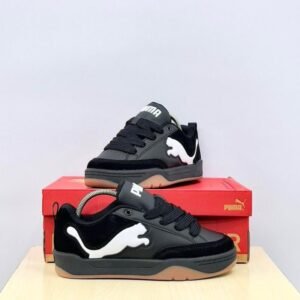 Puma Park Lifestyle Sneakers - Black/White/Gum - Men's & Women's Skate-Inspired Shoes