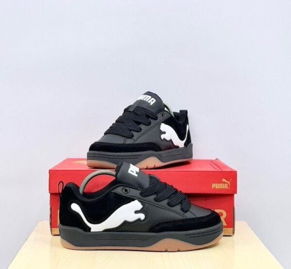 Puma Park Lifestyle Sneakers - Black/White/Gum - Men's & Women's Skate-Inspired Shoes