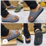 UGG Grey Suede Casual Slides