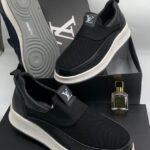 Louis Vuitton LV Trainer Sneaker in Black Calf Leather