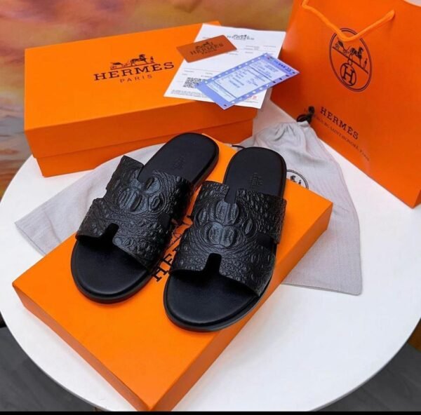 Hermès Men’s Bourg Saint-Honoré Sandal in Epsom Calfskin