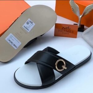 Hermès Izmir Men's Sandals in Heritage Calfskin