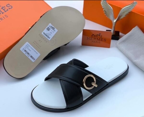 Hermès Izmir Men's Sandals in Heritage Calfskin