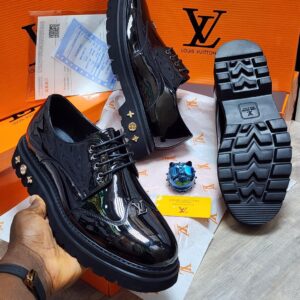 Black Patent Leather Derby Shoes