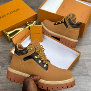 Louis Vuitton x Timberland Monogram Collar Boots