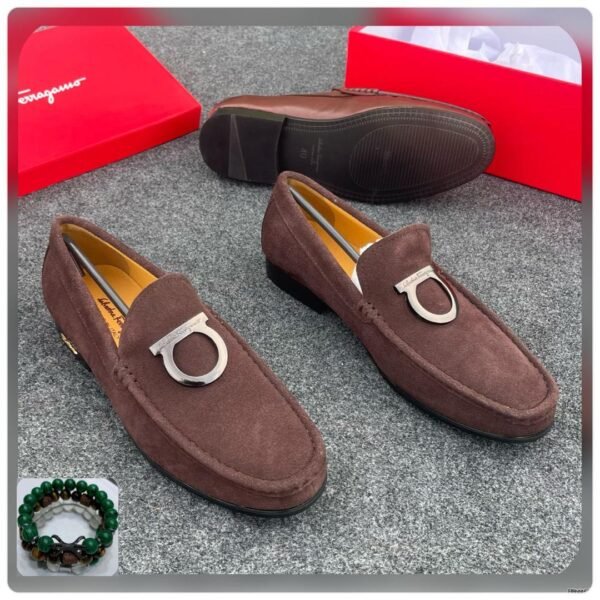 Salvatore Ferragamo Brown Suede Loafers Salvatore Ferragamo Brown Suede Loafers