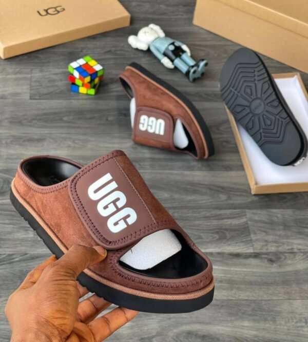 UGG Tasman Brown Suede Mules