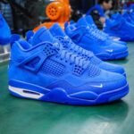 Experience luxury with these vibrant blue sneakers from Jsfootis, expertly crafted for comfort and style.